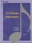 24 Preludes, Impromptus (Partitions Solo)