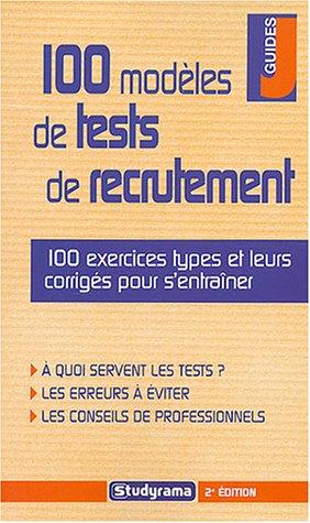 100 modèles de tests de recrutement