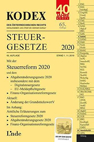 KODEX Steuergesetze 2020 (Kodex des Österreichischen Rechts)