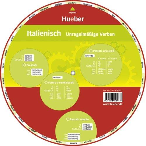 Italienisch - Unregelmäßige Verben: Wheel - Italienisch - Unregelmäßige Verben