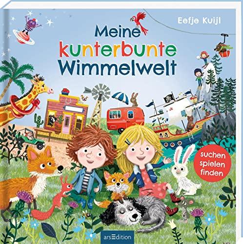 Meine kunterbunte Wimmelwelt: Lustiges Wimmelbuch mit Extra-Suchleiste für Kinder ab 24 Monaten