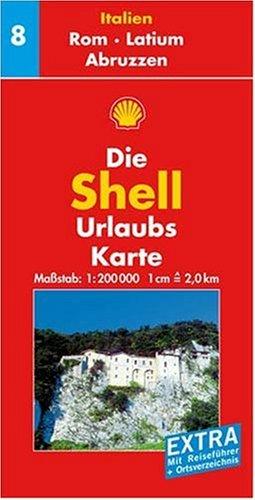 Rom, Latium, Abruzzen: 1:200000: Mit Reiseführer und Ortsverzeichnis