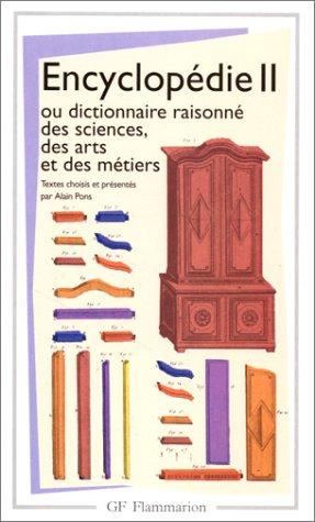 Encyclopédie ou Dictionnaire raisonné des sciences, des arts et des métiers : articles choisis. Vol. 2