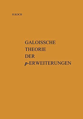 Galoissche Theorie der p-Erweiterungen