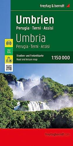 Umbrien, Straßen- und Freizeitkarte 1:150.000, freytag & berndt: Perugia - Terni - Assisi, mit Infoguide, Top Tips (freytag & berndt Auto + Freizeitkarten)