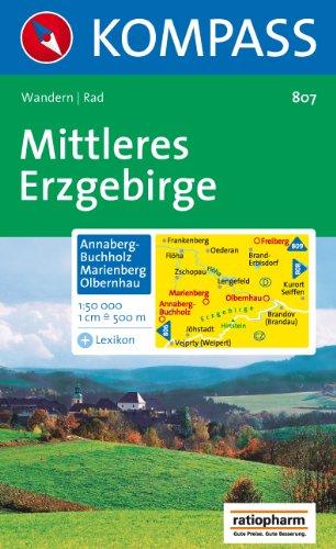 Mittleres Erzgebirge: Annaberg-Buchholz, Marienberg, Olbernhau. Wander- und Bikekarte. 1:50.000