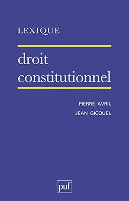 Droit constitutionnel : lexique