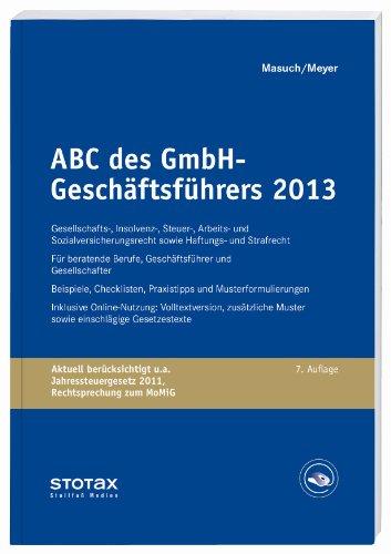 ABC des GmbH-Geschäftsführers 2013