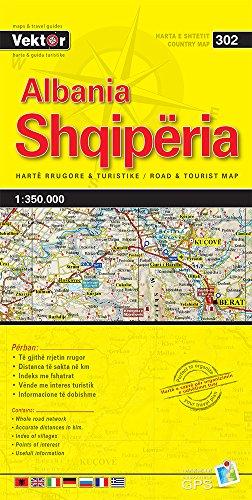 Albanien Straßenkarte 1 : 350 000  GPS