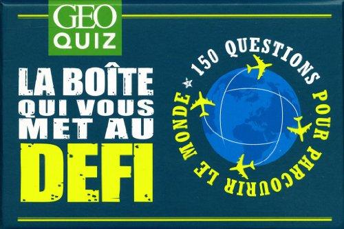 Géo quiz : la boîte qui vous met au défi : 150 questions pour parcourir le monde