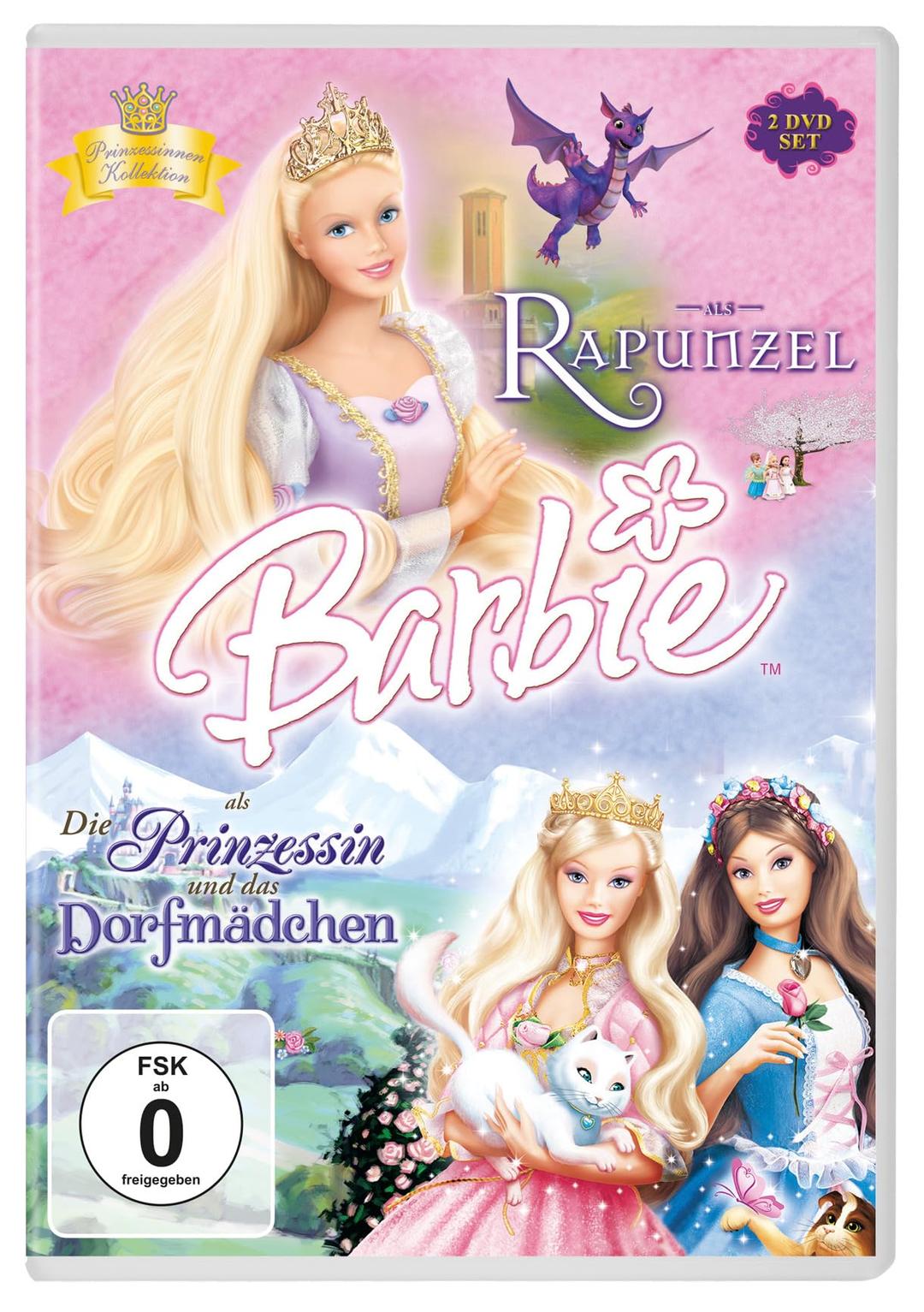 Barbie™ als Rapunzel & Barbie™ als Die Prinzessin und das Dorfmädchen [2 DVDs]