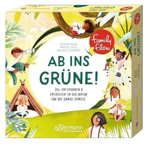 FamilyFlow. Ab ins Grüne!: 30 x Entspannen & Entdecken in der Natur für die ganze Familie. Kartenbox mit Ideen für Auszeiten in der Natur für Familien mit Kindern ab 3 Jahren