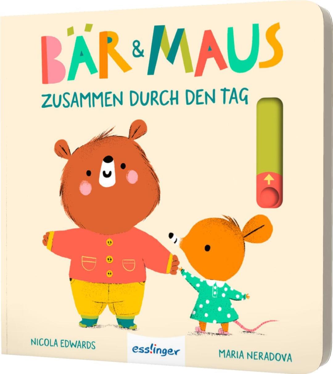 Bär & Maus – Zusammen durch den Tag: Mitmachbuch mit Schiebe-Elementen