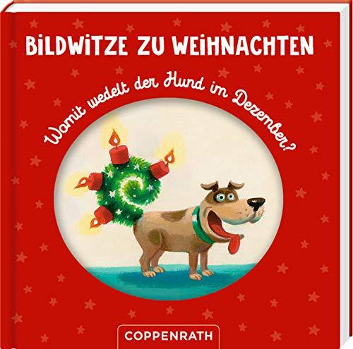 Bildwitze zu Weihnachten: Womit wedelt der Hund im Dezember? (Mit dem Adventsschwanz.)