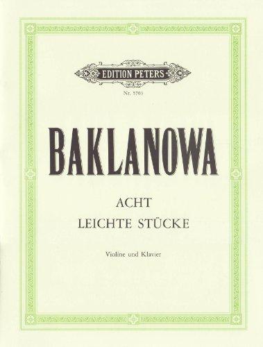 8 leichte Stücke: für Violine und Klavier - 1. Lage