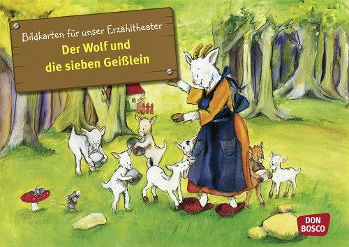 Kamishibai Bildkartenset Der Wolf und die 7 Geißlein - Bildkarten für unser Erzähltheater