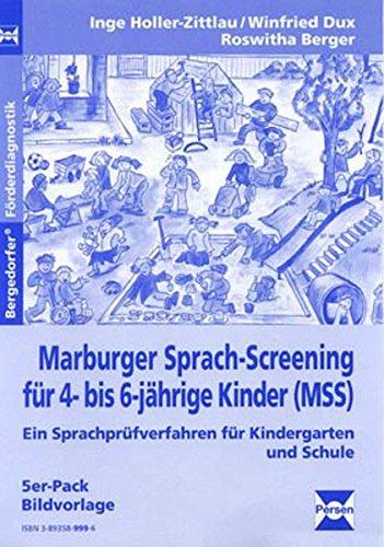 Marburger-Sprach-Screening - Bildvorlagen: 1. Klasse/Vorschule