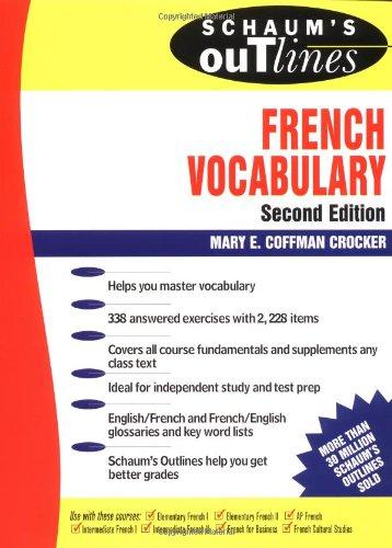 French Vocabulary (Schaum's Outlines)