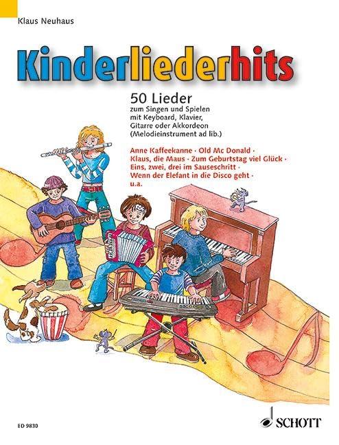 Kinderliederhits: 50 Lieder zum Singen und Spielen. Gesang und Klavier, Keyboard, Gitarre oder Akkordeon (Melodie-Instrument ad libitum).