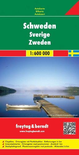 Freytag Berndt Autokarten, Schweden - Maßstab 1:600.000