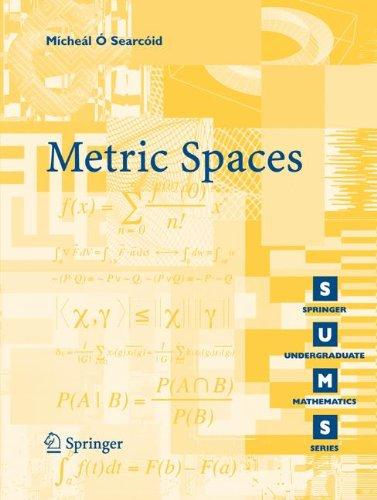 Metric Spaces (Springer Undergraduate Mathematics Series)