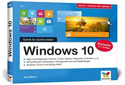 Windows 10: Schritt für Schritt erklärt. Das Handbuch im praktischen Querformat. Komplett in Farbe. Aktuell inkl. April 2018 Update.