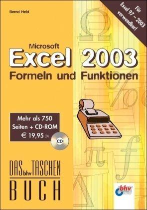 Microsoft Excel 2003 Formeln & Funktionen (bhv Taschenbuch)