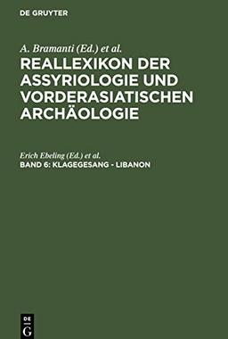 Klagegesang - Libanon (Reallexikon der Assyriologie und Vorderasiatischen Archäologie)