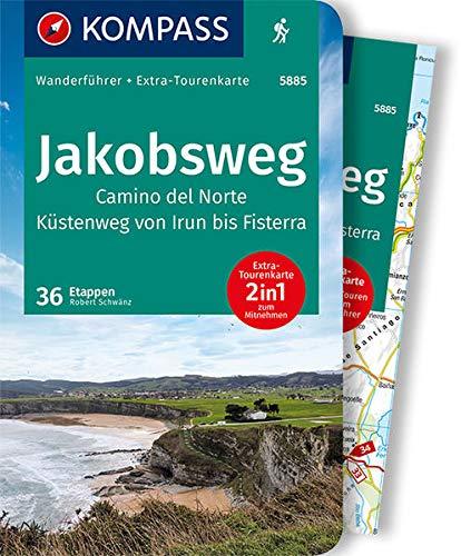 KOMPASS Wanderführer Jakobsweg Camino del Norte: Wanderführer mit Extra-Tourenkarte 1:50.000, 60 Touren, GPX-Daten zum Download