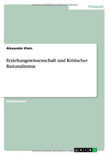 Erziehungswissenschaft und Kritischer Rationalismus