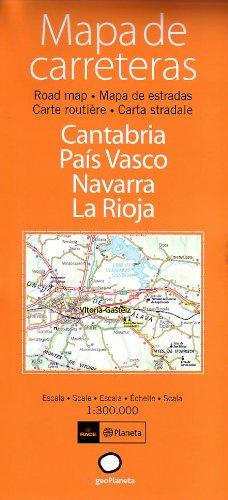 Mapa de carreteras de Cantabria y País Vasco (Atlas de carreteras)