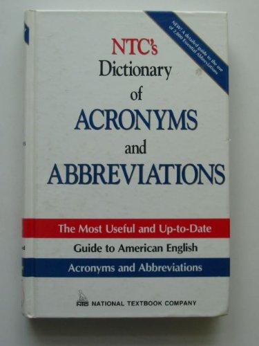 Ntc's Dictionary of Acronyms and Abbreviations (National Textbook Language Dictionaries)