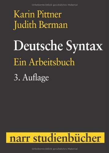 Deutsche Syntax: Ein Arbeitsbuch