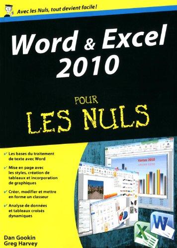 Word et Excel 2010 pour les nuls