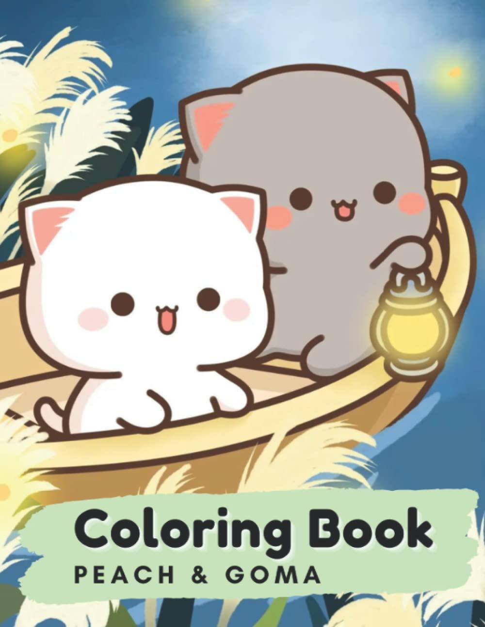 Peach Goma Coloring Book: For kids, girls, Cute gift, Fun and Cute