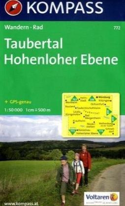 Taubertal - Hohenloher Ebene: Wanderkarte mit Radrouten. GPS-genau. 1:50000