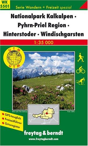 Freytag Berndt Wanderkarten, WK 5501, Nationalpark Kalkalpen - Pyhrn - Priel - Region Hinterstoder - Windischgarsten 1:35.000