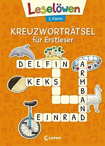 Leselöwen Kreuzworträtsel für Erstleser - 2. Klasse (Orange) (Leselöwen Rätselwelt)