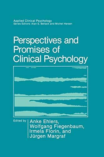 Perspectives and Promises of Clinical Psychology (NATO Science Series B:)