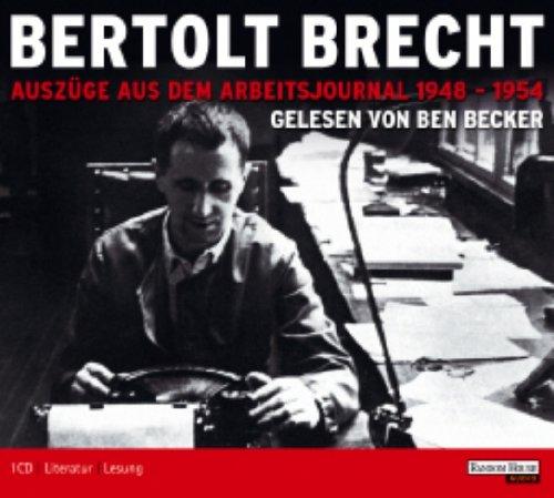 Bertolt Brecht - Auszüge aus dem Arbeitsjournal 1948-1954. CD