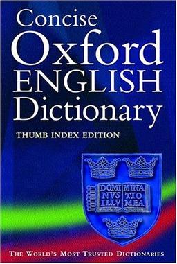 The Concise Oxford English Dictionary, thumb index edition