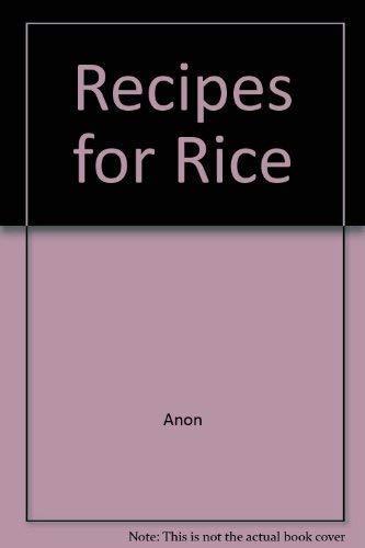 Recipes for Rice