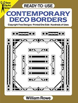 Ready-To-Use Contemporary Deco Borders (Clip-Art Series)