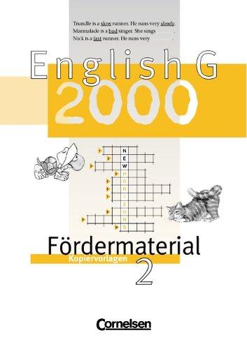 English G 2000 - Ausgabe A, B und D: Band 2: 6. Schuljahr - Fördermaterial: Kopiervorlagen