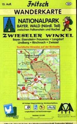 Nationalpark Bayer. Wald (Nördl. Teil) / Zwieseler Winkel 1 : 35 000. Fritsch Wanderkarte: Zwischen Falkenstein und Rachel. Bayerisch Eisenstein, ... Wanderparkplätze und Langlaufloipen