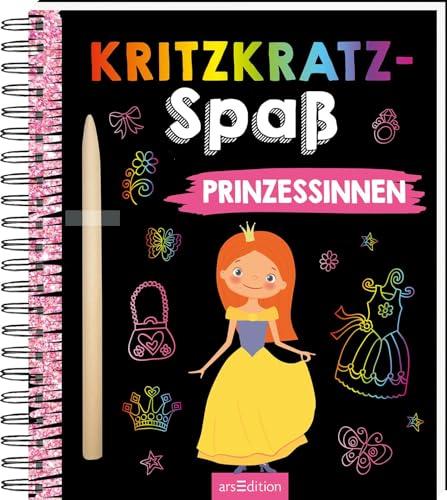 Kritzkratz-Spaß Prinzessinnen: Kreativer Kratzelspaß mit Malideen und Holzstift für Kinder ab 5 Jahren