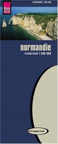 World Mapping Project, Normandie: (Frankreich). Kartenbild 2seitig. Naturschutzparks, Naturschutzgebiete. Viele Ausflugsziele. UTM-Raster für GPS am ... Straßennetz. Gitternetz und Ortsindex