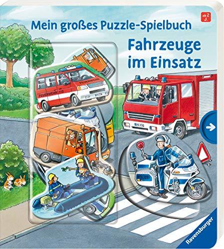 Mein großes Puzzle-Spielbuch: Fahrzeuge im Einsatz