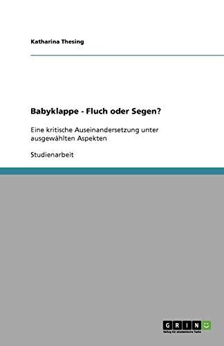 Babyklappe - Fluch oder Segen?: Eine kritische Auseinandersetzung unter ausgewählten Aspekten