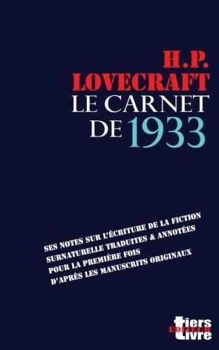 Le carnet de 1933 (Tiers Livre Editeur)